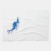 Blue Seahorse Theedoek (Horizontaal)