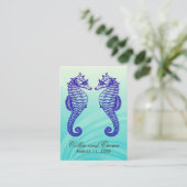 Blue Seahorse Wedding Place kaarten Plaatskaartje (Staand voorkant)