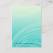 Blue Seahorse Wedding Place kaarten Plaatskaartje (Achterkant)