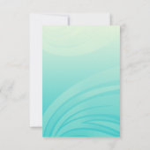 Blue Seahorse Wedding RSVP-kaarten RSVP Kaartje (Achterkant)