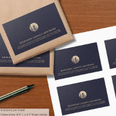Blue Seal Logo Business Rechthoekig Label