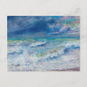 Blue Seascape door Renoir Impressionist Painting A Briefkaart