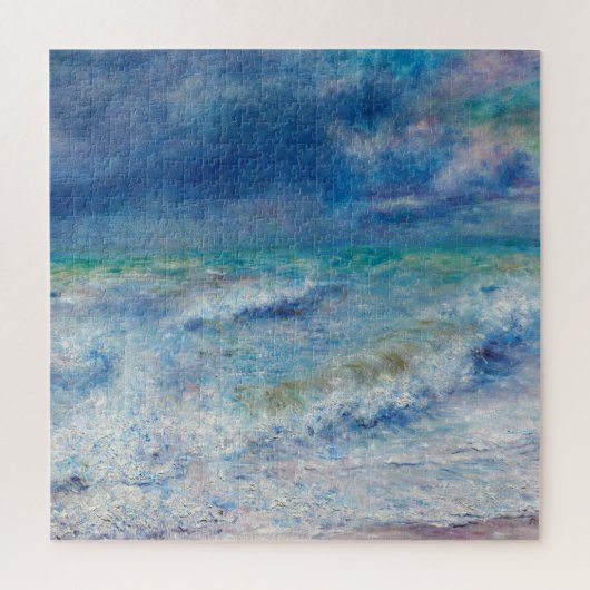 Blue Seascape door Renoir Impressionist Painting Legpuzzel (Verticaal)