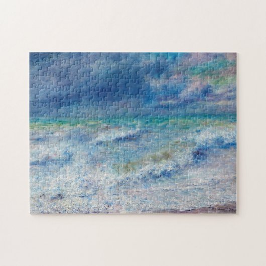 Blue Seascape door Renoir Impressionist Painting Legpuzzel (Horizontaal)