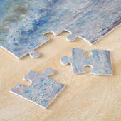 Blue Seascape door Renoir Impressionist Painting Legpuzzel (Zijkant)