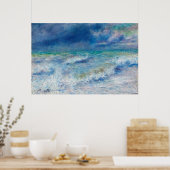 Blue Seascape door Renoir Impressionist Painting Poster (Keuken)