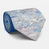 Blue Seascape door Renoir Impressionist Painting Stropdas (Opgerold)