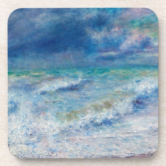 Blue Seascape van Renoir Bier Onderzetter (Voorkant)