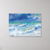 Blue Seascape van Renoir Canvas Afdruk (Voorkant)