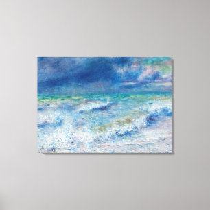 Blue Seascape van Renoir Canvas Afdruk