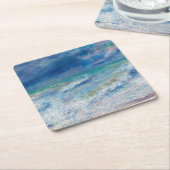 Blue Seascape van Renoir Kartonnen Onderzetters (Schuin)