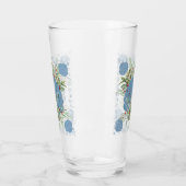 Blue Seashell Coastal Christmas Glas (Links)