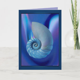 Blue Seashell-Kaart Kaart