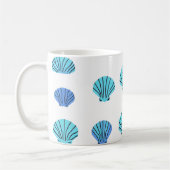 Blue Seashell Koffiemok (Links)
