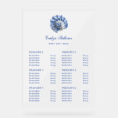 Blue Seashell Logo prijslijst Acryl Bord (Voorkant)