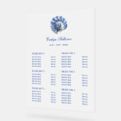 Blue Seashell Logo prijslijst Acryl Bord (Hoek)