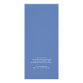 Blue Seashell logo prijslijst rackkaart Reclamekaart (Achterkant)