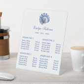 Blue Seashell Logo prijslijst Reclamebord Met Voetstuk (Insitu)