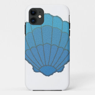 Blue Seashell Mosaic iPhone 11 Hoesje