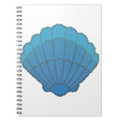 Blue Seashell Mosaic Notitieboek (Voorkant)