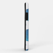 Blue Seashell Mosaic Pattern Case-Mate iPhone Case (Achterkant/rechts)