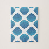 Blue Seashell Mosaic Pattern Legpuzzel (Verticaal)