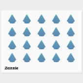 Blue Seashell Mosaic Sticker (Vel)