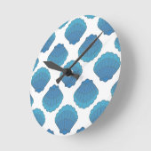 Blue Seashell-mozaïekpatroon Ronde Klok (Hoek)