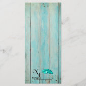 Blue Seashell op het menu Beach Weddenschap met ho (Achterkant)