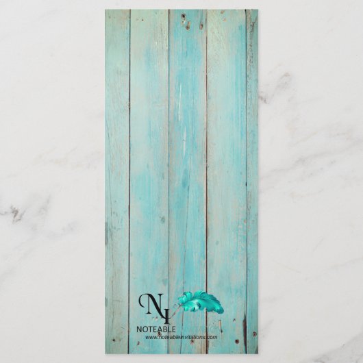 Blue Seashell op het menu Beach Weddenschap met ho (Achterkant)