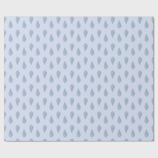 Blue Seashell Pattern . Cadeaupapier (Vlak)