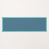  Blue Seashell Pattern Zen Yoga Namaste Yogamat (Achterkant (horizontaal))