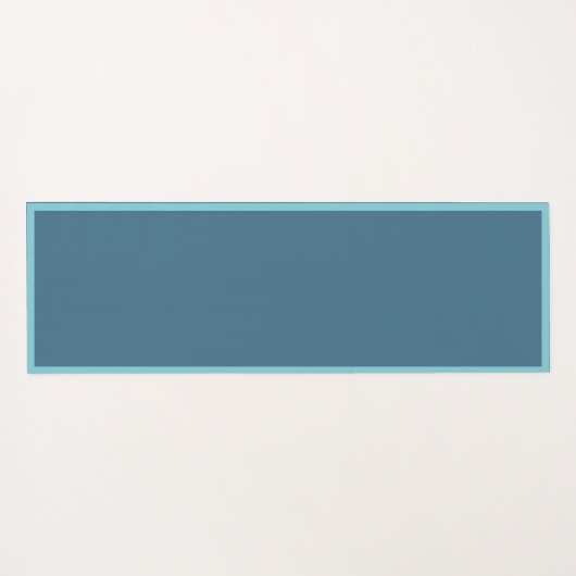  Blue Seashell Pattern Zen Yoga Namaste Yogamat (Achterkant (horizontaal))