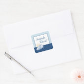 Blue Seashell Pesonalized Stickers (Envelop)