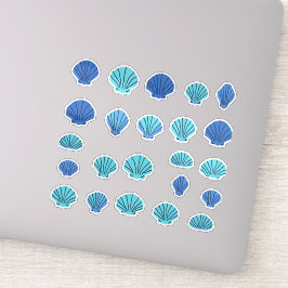 Blue Seashell Sticker