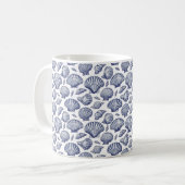 Blue Seashell thema koffie Mok (Voorkant links)