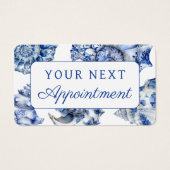 Blue Seashells Afspraakkaart Visitekaartje (Voorkant)