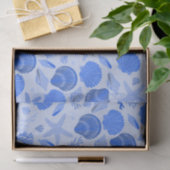 Blue Seashells and Coral Pattern Tissuepapier (Geschenk)