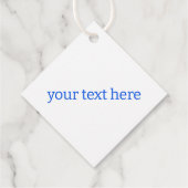 Blue Seashells Beach Colorful Cute Custom Bedankjes Labels (Achterkant)