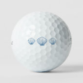 Blue Seashells  Golfballen (Voorkant)