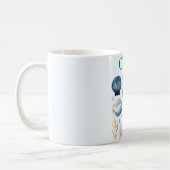 Blue Seashells Mug | Custom Name Koffiemok (Links)
