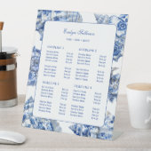 Blue Seashells Prijslijst voetstuk Reclamebord Met Voetstuk (Insitu)