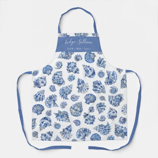 Blue seashells-schort schort (Voorkant)