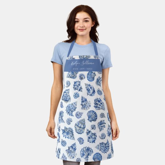 Blue seashells-schort schort (Gedragen)