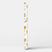 Blue Seashells Sea Snail Orange Flower Case-Mate iPhone Case (Achterkant / Links)