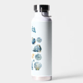 Blue Seashells Thor Bottle | Custom Name Waterfles (Links)