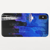 Blue Seattle Washington. Case-Mate iPhone Case (Achterkant (horizontaal))