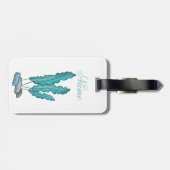 Blue Seaweed Algae Thunder_Cove Bagagelabel (Achterkant horizontaal)