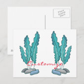 Blue Seaweed Algae Thunder_Cove Briefkaart (Voorkant / Achterkant)