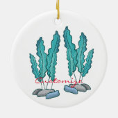 Blue Seaweed Algae Thunder_Cove Keramisch Ornament (Achterkant)